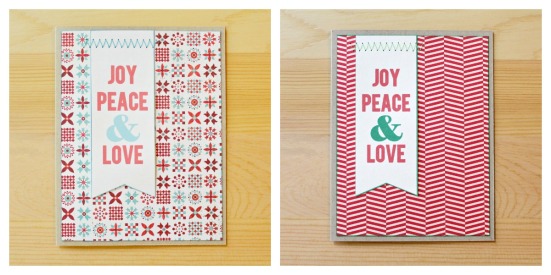 Joy Peace and Love Cards